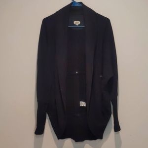 Wilfred Black Open Front Cocoon Style Jacket With Studs